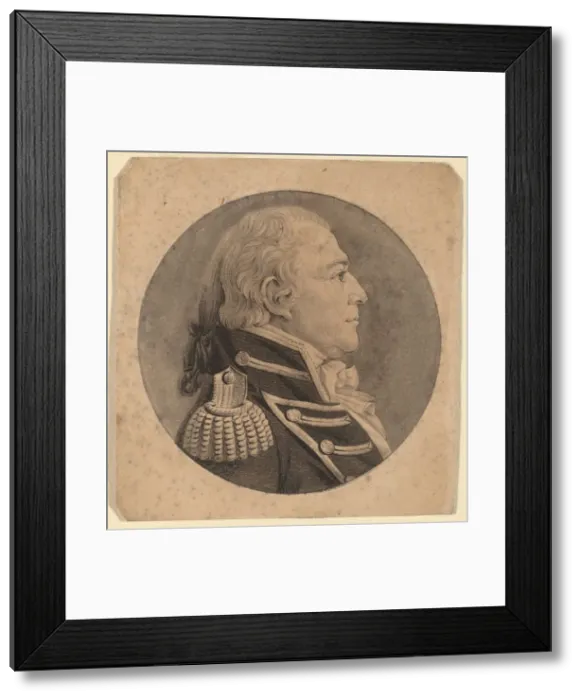 Framed Print : Thomas Tingey, 1806. Creator: Charles Balthazar Julien Fevret de Saint-Memin Framed Print : Thomas Tingey, 1806. Creator: Charles Balthazar Julien Fevret de Saint-Memin