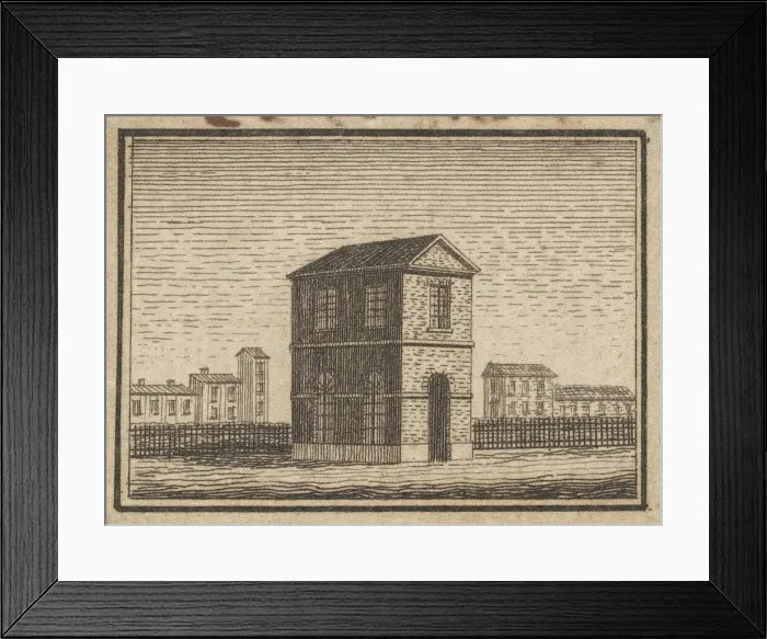 Framed Print : Esperanza, Small Building, 1795. Creator: Charles Balthazar Julien Fé Framed Print : Esperanza, Small Building, 1795. Creator: Charles Balthazar Julien Fé
