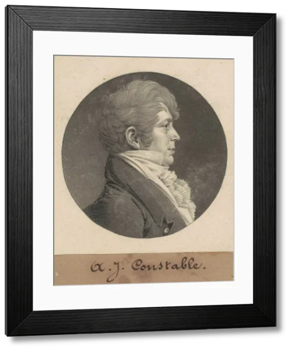 Framed Print : A. J. Constable, 1809. Creator: Charles Balthazar Julien Fevret de Saint-Memin Framed Print : A. J. Constable, 1809. Creator: Charles Balthazar Julien Fevret de Saint-Memin