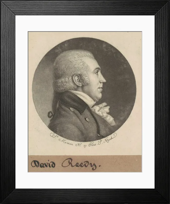 Framed Print : David Reedy, 1798. Creator: Charles Balthazar Julien Fevret de Saint-Memin Framed Print : David Reedy, 1798. Creator: Charles Balthazar Julien Fevret de Saint-Memin