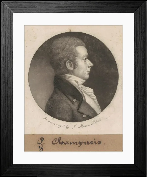 Framed Print : Champneis, 1802. Creator: Charles Balthazar Julien Fevret de Saint-Memin