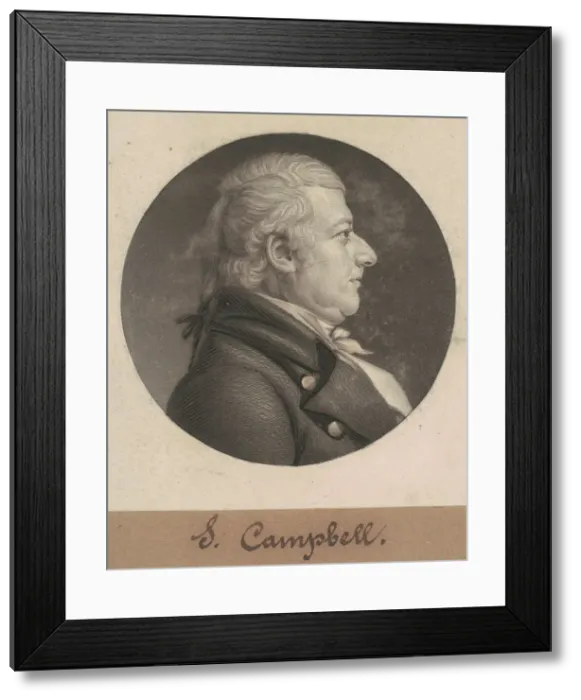 Framed Print : John Campbell, 1806. Creator: Charles Balthazar Julien Fevret de Saint-Memin Framed Print : John Campbell, 1806. Creator: Charles Balthazar Julien Fevret de Saint-Memin