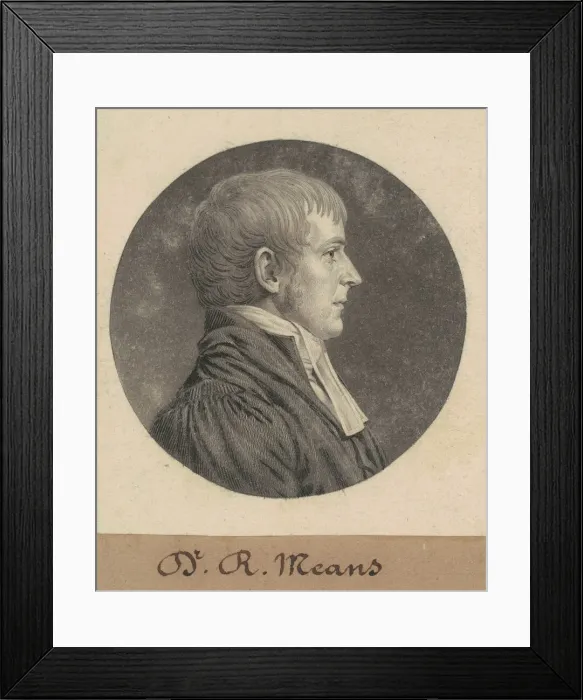 Framed Print : Robert Means, 1809. Creator: Charles Balthazar Julien Fevret de Saint-Memin