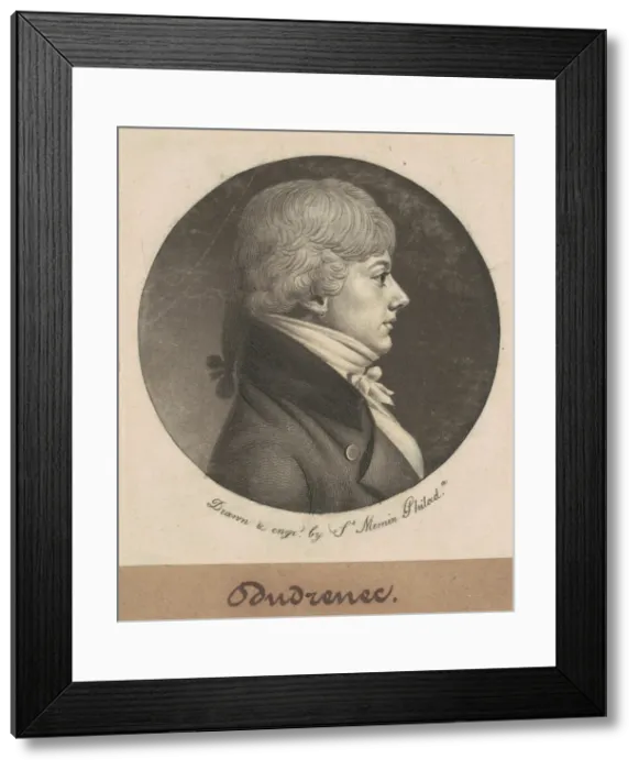 Framed Print : Dudrenec, 1800. Creator: Charles Balthazar Julien Fevret de Saint-Memin Framed Print : Dudrenec, 1800. Creator: Charles Balthazar Julien Fevret de Saint-Memin