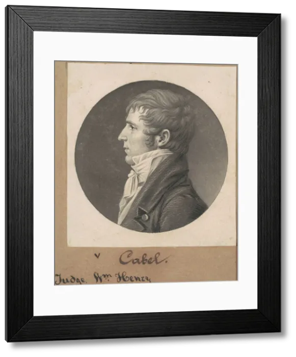 Framed Print : William H. Cabell, 1807. Creator: Charles Balthazar Julien Fevret de Saint-Mé Framed Print : William H. Cabell, 1807. Creator: Charles Balthazar Julien Fevret de Saint-Mé