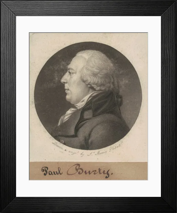 Framed Print : Paul Busti, 1807. Creator: Charles Balthazar Julien Fevret de Saint-Memin Framed Print : Paul Busti, 1807. Creator: Charles Balthazar Julien Fevret de Saint-Memin