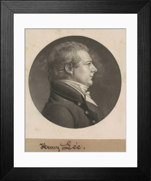 Framed Print : William Lee, 1807. Creator: Charles Balthazar Julien Fevret de Saint-Memin Framed Print : William Lee, 1807. Creator: Charles Balthazar Julien Fevret de Saint-Memin
