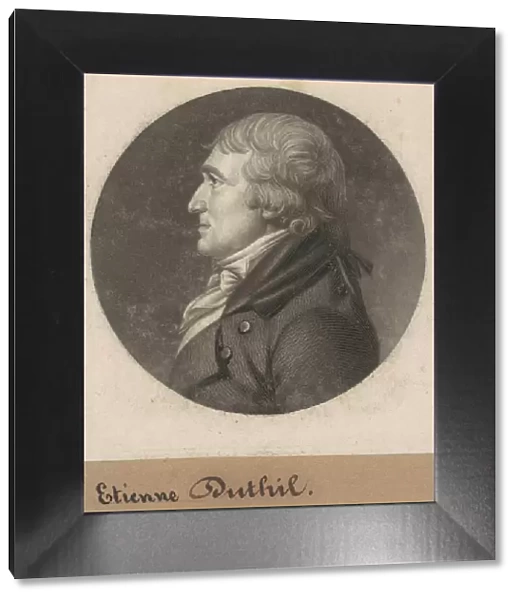 Stephen Dutilh, 1801. Creator: Charles Balthazar Julien Fevret de Saint-Memin