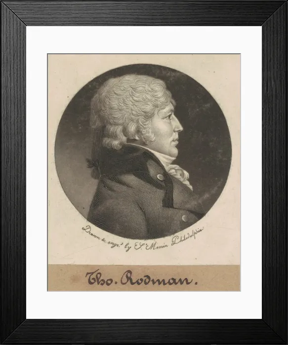 Framed Print : Thomas Rodman, 1799. Creator: Charles Balthazar Julien Fevret de Saint-Memin Framed Print : Thomas Rodman, 1799. Creator: Charles Balthazar Julien Fevret de Saint-Memin