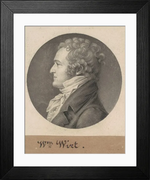 Framed Print : William Wirt, 1807-1808. Creator: Charles Balthazar Julien Fevret de Saint-Mé Framed Print : William Wirt, 1807-1808. Creator: Charles Balthazar Julien Fevret de Saint-Mé