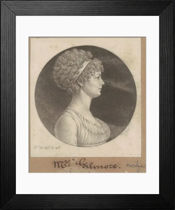 Framed Print : Mary Ann Smith Gilmor, 1803. Creator: Charles Balthazar Julien Fé Framed Print : Mary Ann Smith Gilmor, 1803. Creator: Charles Balthazar Julien Fé