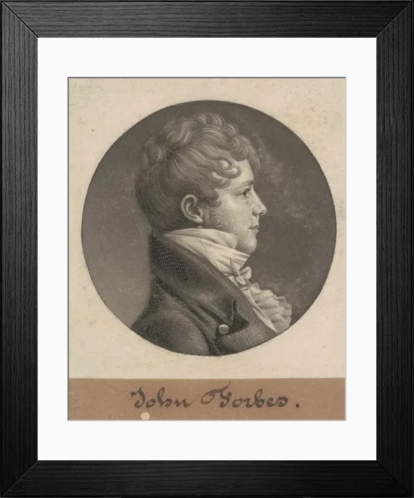 Framed Print : John Goddard, c. 1804. Creator: Charles Balthazar Julien Fevret de Saint-Memin Framed Print : John Goddard, c. 1804. Creator: Charles Balthazar Julien Fevret de Saint-Memin