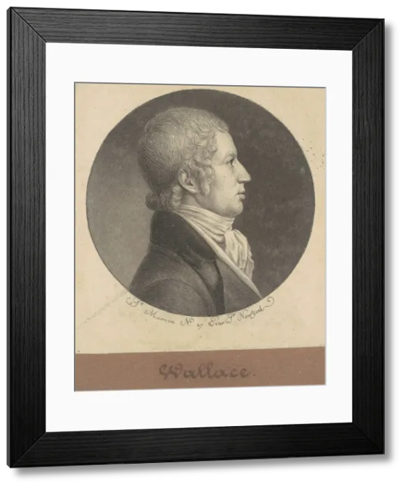 Framed Print : Wallace, 1796-1797. Creator: Charles Balthazar Julien Fevret de Saint-Memin Framed Print : Wallace, 1796-1797. Creator: Charles Balthazar Julien Fevret de Saint-Memin