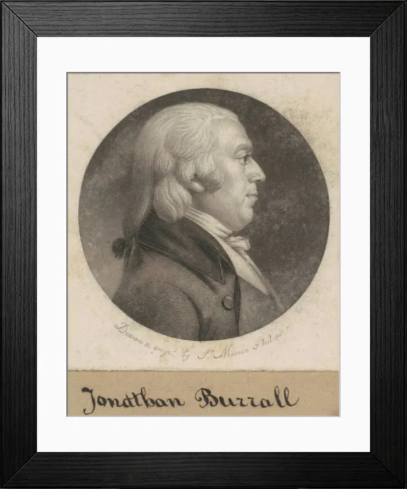 Framed Print : Jonathan Burrall, 1798-1803. Creator: Charles Balthazar Julien Fé Framed Print : Jonathan Burrall, 1798-1803. Creator: Charles Balthazar Julien Fé