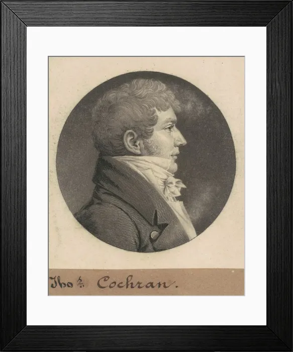 Framed Print : Thomas Cochran, 1809. Creator: Charles Balthazar Julien Fevret de Saint-Memin Framed Print : Thomas Cochran, 1809. Creator: Charles Balthazar Julien Fevret de Saint-Memin
