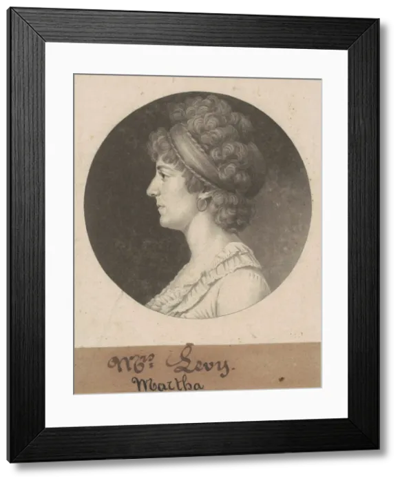 Framed Print : Sarah Coates Levy, 1802. Creator: Charles Balthazar Julien Fevret de Saint-Mé Framed Print : Sarah Coates Levy, 1802. Creator: Charles Balthazar Julien Fevret de Saint-Mé