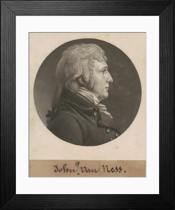 Framed Print : John Peter Van Ness, 1806. Creator: Charles Balthazar Julien Fevret de Saint-Mé