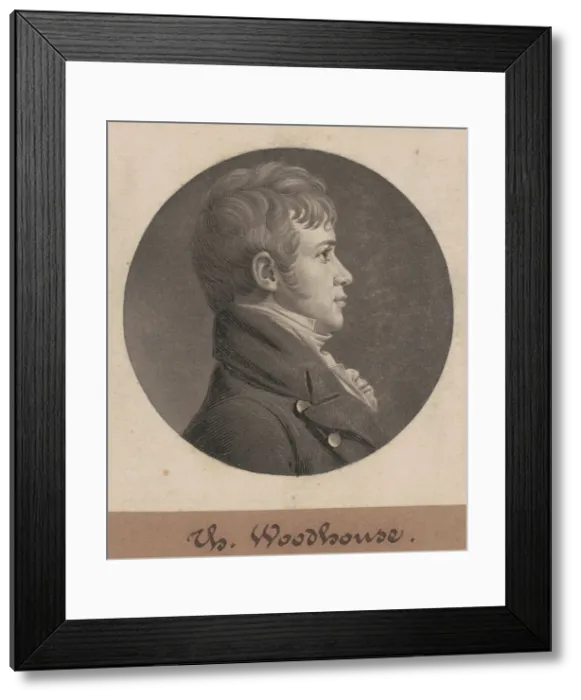 Framed Print : Thomas Woodhouse, 1805. Creator: Charles Balthazar Julien Fevret de Saint-Memin Framed Print : Thomas Woodhouse, 1805. Creator: Charles Balthazar Julien Fevret de Saint-Memin
