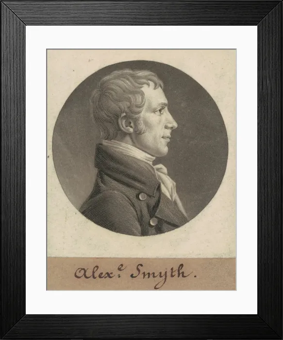 Framed Print : Hugh Smith, 1805. Creator: Charles Balthazar Julien Fevret de Saint-Memin Framed Print : Hugh Smith, 1805. Creator: Charles Balthazar Julien Fevret de Saint-Memin