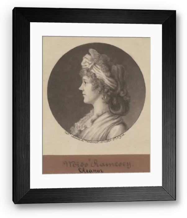 Framed Print : Eleanor Ramsay Fitzwilliam, 1797. Creator: Charles Balthazar Julien Fé Framed Print : Eleanor Ramsay Fitzwilliam, 1797. Creator: Charles Balthazar Julien Fé