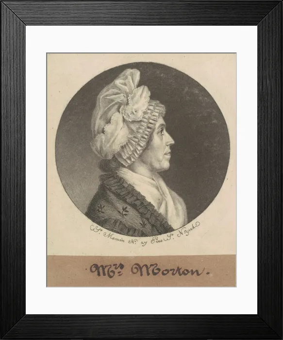 Framed Print : Maria Sophia Kemper Morton, 1798. Creator: Charles Balthazar Julien Fé Framed Print : Maria Sophia Kemper Morton, 1798. Creator: Charles Balthazar Julien Fé