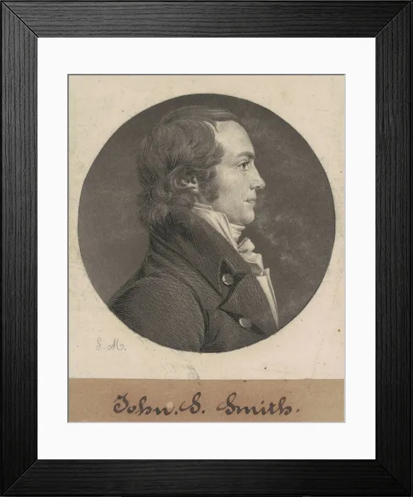 Framed Print : Alexander Smyth, 1807. Creator: Charles Balthazar Julien Fevret de Saint-Memin Framed Print : Alexander Smyth, 1807. Creator: Charles Balthazar Julien Fevret de Saint-Memin