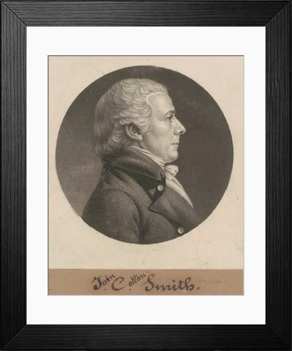 Framed Print : John Cotton Smith, 1806. Creator: Charles Balthazar Julien Fevret de Saint-Mé Framed Print : John Cotton Smith, 1806. Creator: Charles Balthazar Julien Fevret de Saint-Mé