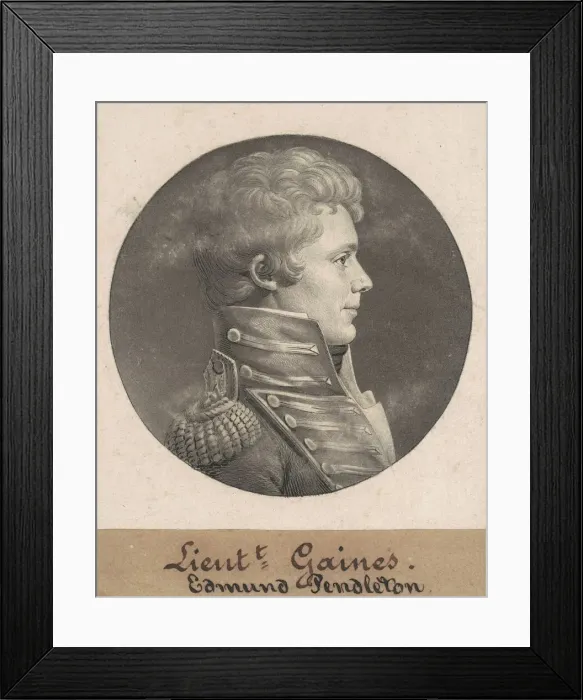 Framed Print : Edmund Pendleton Gaines, 1807-1808. Creator: Charles Balthazar Julien Fé Framed Print : Edmund Pendleton Gaines, 1807-1808. Creator: Charles Balthazar Julien Fé