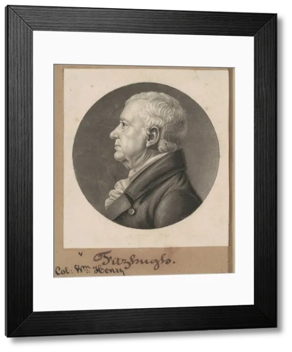 Framed Print : William Fitzhugh, 1807. Creator: Charles Balthazar Julien Fevret de Saint-Memin Framed Print : William Fitzhugh, 1807. Creator: Charles Balthazar Julien Fevret de Saint-Memin