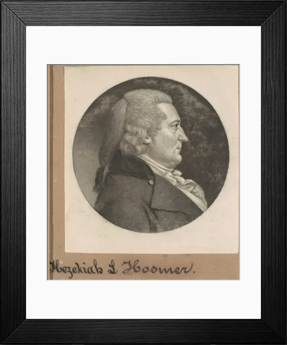 Framed Print : Hezekiah Lord Hosmer, 1799. Creator: Charles Balthazar Julien Fevret de Saint-Mé Framed Print : Hezekiah Lord Hosmer, 1799. Creator: Charles Balthazar Julien Fevret de Saint-Mé