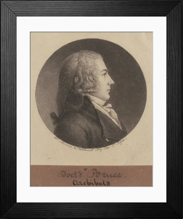 Framed Print : Archibald Bruce, 1796-1797. Creator: Charles Balthazar Julien Fevret de Saint-Mé Framed Print : Archibald Bruce, 1796-1797. Creator: Charles Balthazar Julien Fevret de Saint-Mé