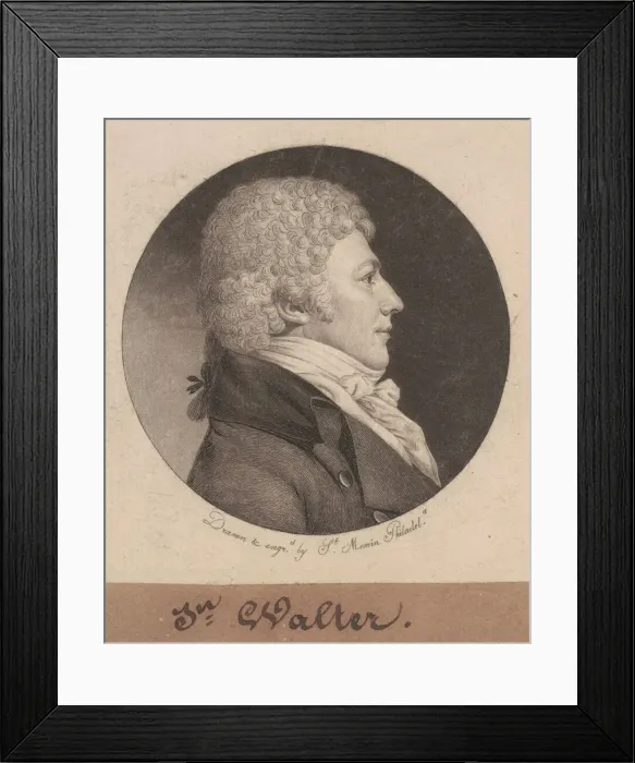 Framed Print : John Walter, 1798-1803. Creator: Charles Balthazar Julien Fevret de Saint-Memin Framed Print : John Walter, 1798-1803. Creator: Charles Balthazar Julien Fevret de Saint-Memin