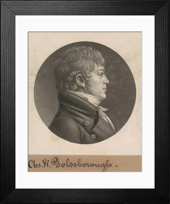 Framed Print : Charles W. Goldsborough, 1807. Creator: Charles Balthazar Julien Fé Framed Print : Charles W. Goldsborough, 1807. Creator: Charles Balthazar Julien Fé