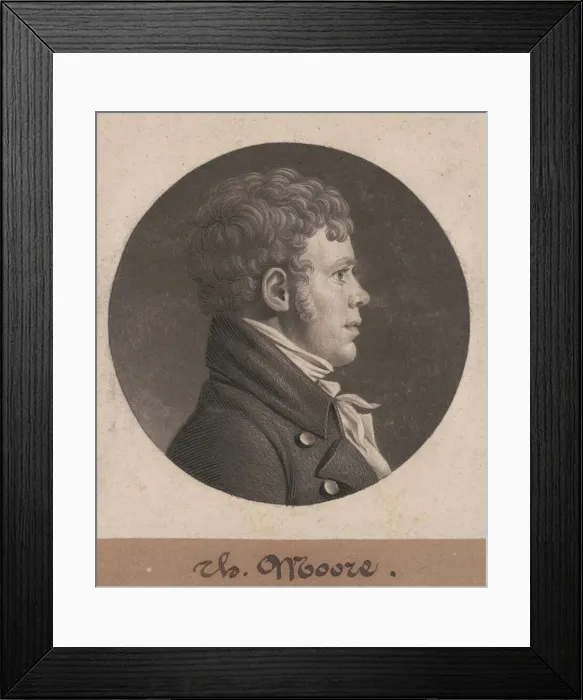 Framed Print : Thomas Moore, 1805. Creator: Charles Balthazar Julien Fevret de Saint-Memin Framed Print : Thomas Moore, 1805. Creator: Charles Balthazar Julien Fevret de Saint-Memin