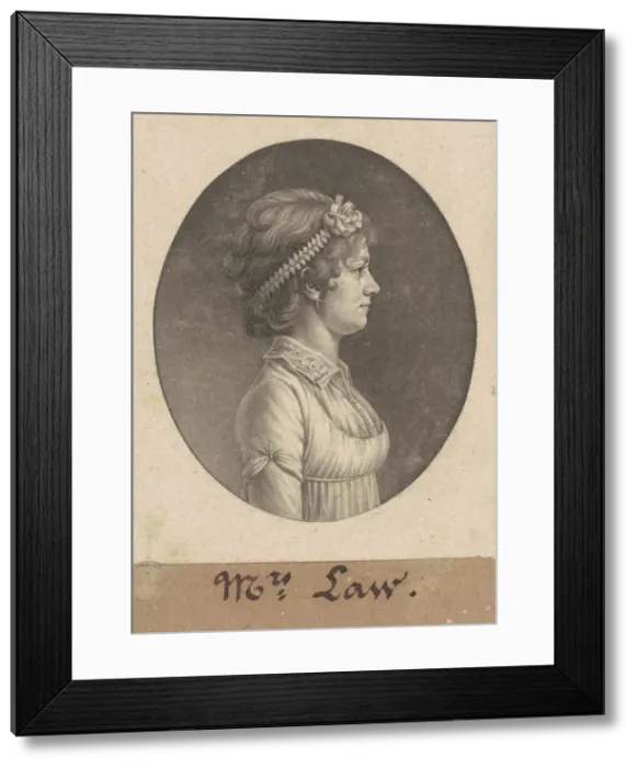 Framed Print : Elizabeth Parke Custis Law, 1805. Creator: Charles Balthazar Julien Fé Framed Print : Elizabeth Parke Custis Law, 1805. Creator: Charles Balthazar Julien Fé