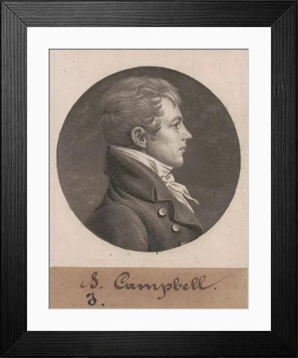 Framed Print : Levin Hicks Campbell, 1804. Creator: Charles Balthazar Julien Fevret de Saint-Mé Framed Print : Levin Hicks Campbell, 1804. Creator: Charles Balthazar Julien Fevret de Saint-Mé