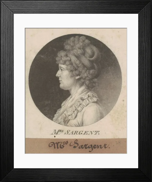 Framed Print : Mary Hawley Macintosh Williams Sargent, 1802. Creator: Charles Balthazar Julien Fé Framed Print : Mary Hawley Macintosh Williams Sargent, 1802. Creator: Charles Balthazar Julien Fé