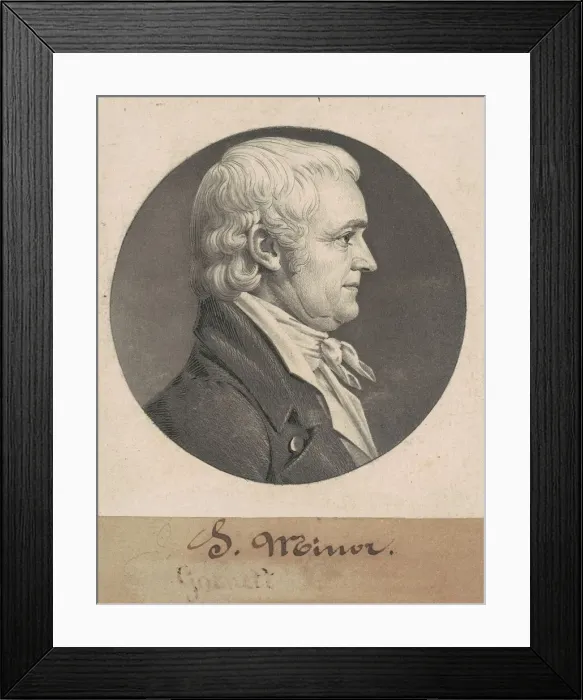 Framed Print : John Minor III, 1808. Creator: Charles Balthazar Julien Fevret de Saint-Memin Framed Print : John Minor III, 1808. Creator: Charles Balthazar Julien Fevret de Saint-Memin