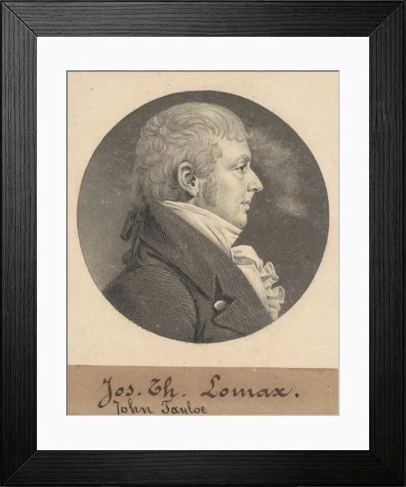 Framed Print : Landon Carter II, 1808. Creator: Charles Balthazar Julien Fevret de Saint-Memin Framed Print : Landon Carter II, 1808. Creator: Charles Balthazar Julien Fevret de Saint-Memin