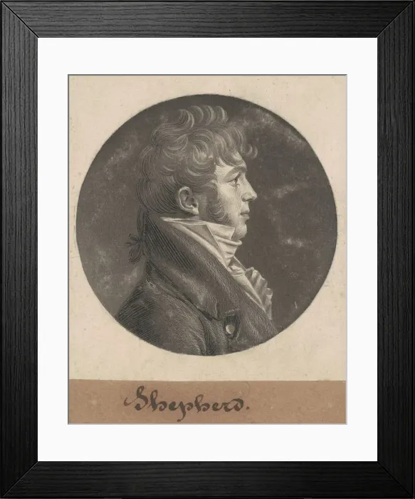 Framed Print : Shepherd, 1803. Creator: Charles Balthazar Julien Fevret de Saint-Memin Framed Print : Shepherd, 1803. Creator: Charles Balthazar Julien Fevret de Saint-Memin