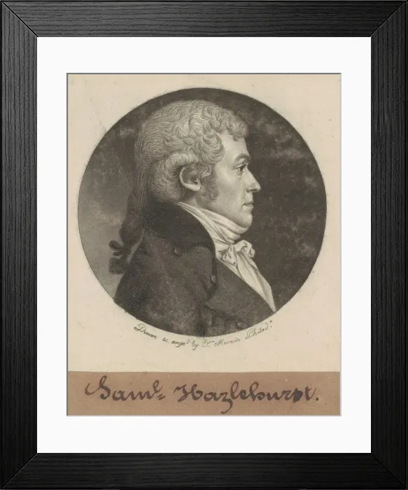 Framed Print : Samuel Hazlehurst, 1800. Creator: Charles Balthazar Julien Fevret de Saint-Mé Framed Print : Samuel Hazlehurst, 1800. Creator: Charles Balthazar Julien Fevret de Saint-Mé