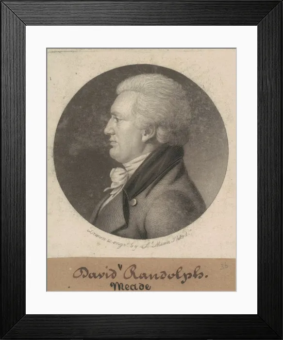 Framed Print : David Meade Randolph, 1807. Creator: Charles Balthazar Julien Fevret de Saint-Mé Framed Print : David Meade Randolph, 1807. Creator: Charles Balthazar Julien Fevret de Saint-Mé