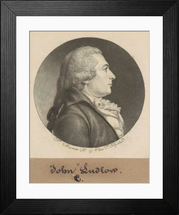 Framed Print : John Crooke Ludlow, 1798. Creator: Charles Balthazar Julien Fevret de Saint-Mé Framed Print : John Crooke Ludlow, 1798. Creator: Charles Balthazar Julien Fevret de Saint-Mé