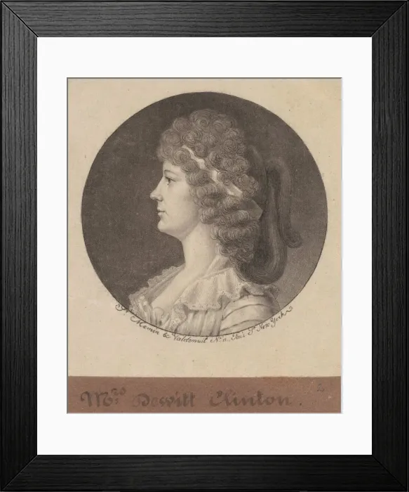 Framed Print : Maria Franklin Clinton, 1797. Creator: Charles Balthazar Julien Fé Framed Print : Maria Franklin Clinton, 1797. Creator: Charles Balthazar Julien Fé