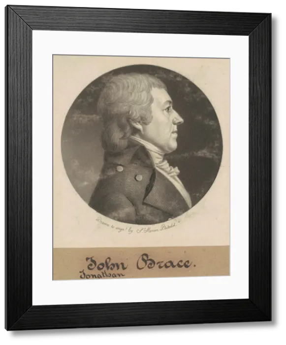 Framed Print : Jonathan Brace, Jr. 1800. Creator: Charles Balthazar Julien Fevret de Saint-Mé Framed Print : Jonathan Brace, Jr. 1800. Creator: Charles Balthazar Julien Fevret de Saint-Mé
