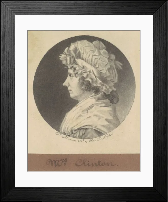 Framed Print : Cornelia Tappen Clinton, 1797. Creator: Charles Balthazar Julien Fé Framed Print : Cornelia Tappen Clinton, 1797. Creator: Charles Balthazar Julien Fé