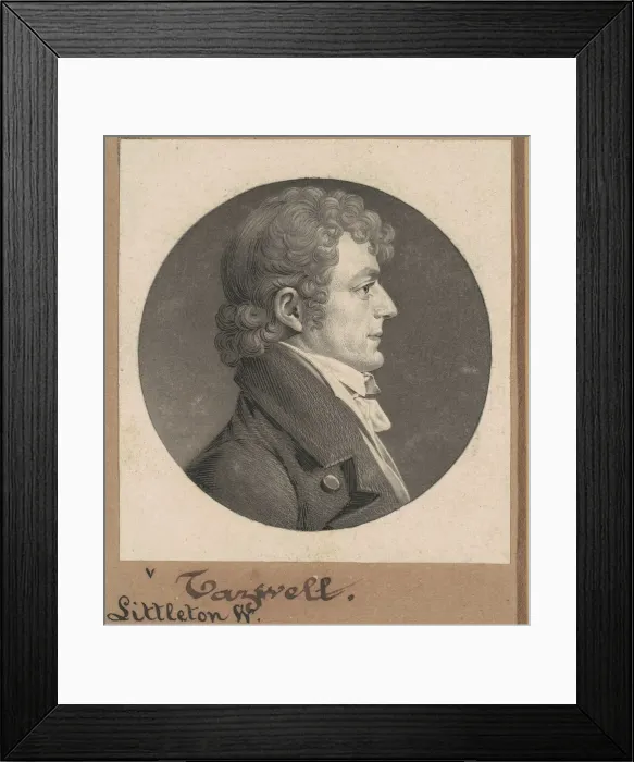 Framed Print : Littleton Waller Tazewell, 1808. Creator: Charles Balthazar Julien Fé Framed Print : Littleton Waller Tazewell, 1808. Creator: Charles Balthazar Julien Fé