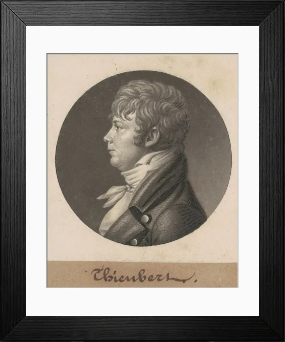 Framed Print : Thieubert, 1803. Creator: Charles Balthazar Julien Fevret de Saint-Memin Framed Print : Thieubert, 1803. Creator: Charles Balthazar Julien Fevret de Saint-Memin