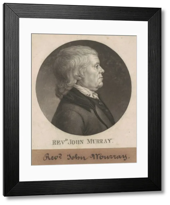 Framed Print : John Murray, 1802. Creator: Charles Balthazar Julien Fevret de Saint-Memin Framed Print : John Murray, 1802. Creator: Charles Balthazar Julien Fevret de Saint-Memin