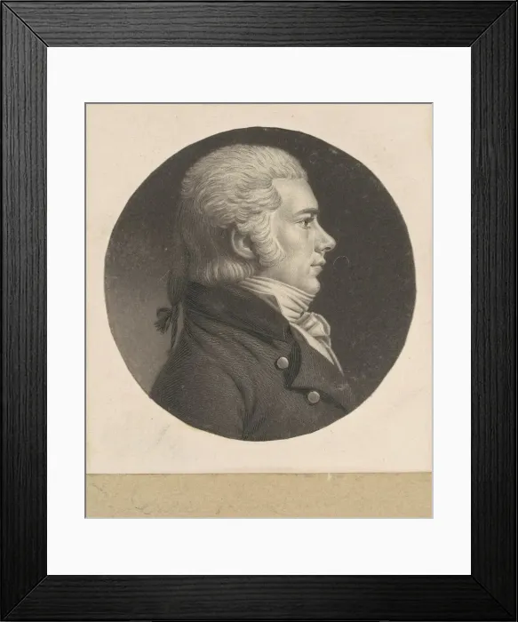 Framed Print : Jesse Barker, 1798-1803. Creator: Charles Balthazar Julien Fevret de Saint-Mé Framed Print : Jesse Barker, 1798-1803. Creator: Charles Balthazar Julien Fevret de Saint-Mé
